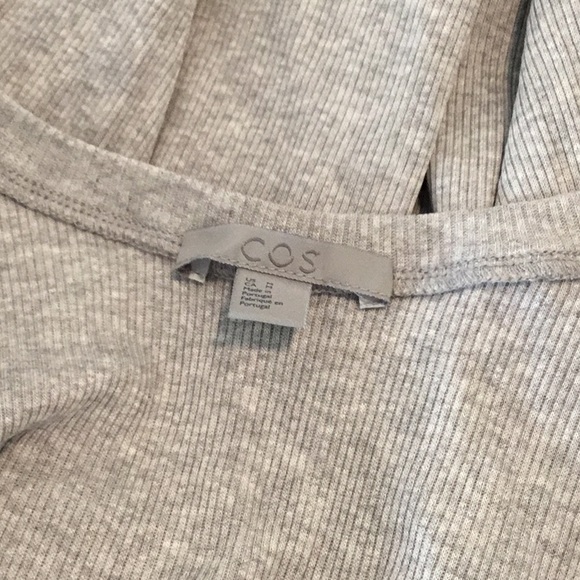 Sold NWOT. COS Grey Ribbed Long Sleeve - Picture 5 of 7